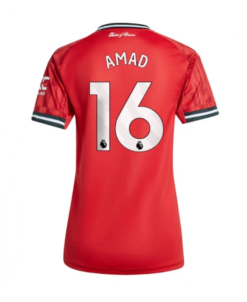 Günstige Manchester United Amad Diallo #16 Heimtrikot Damen 2025-26 Kurzarm Günstige Manchester United Amad Diallo #16 Heimtrikot Damen 2025-26 Kurzarm